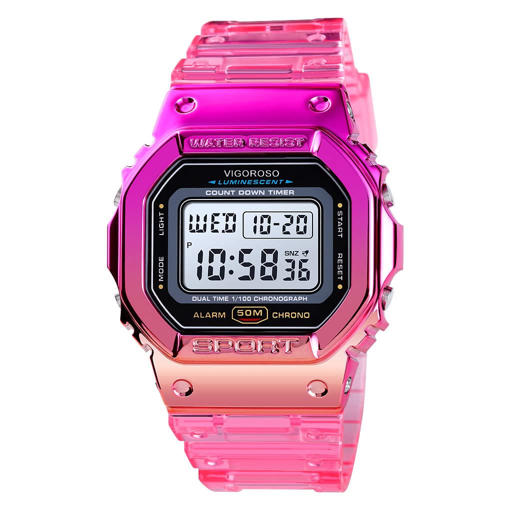VIGOROSO Digital Watches for Women Waterproof Men's Wrist - Product Imagery