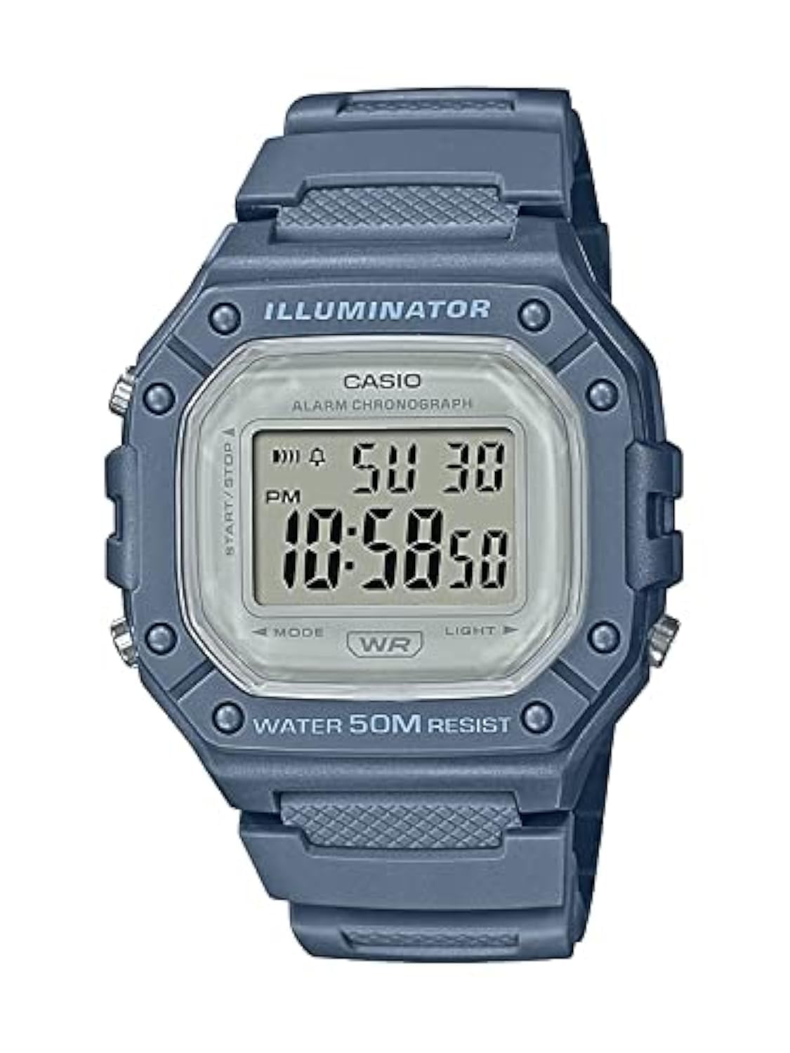Casio W218H Series | Men’s Digital Watch | 50M WR | 1/100 Second Stopw - View 6