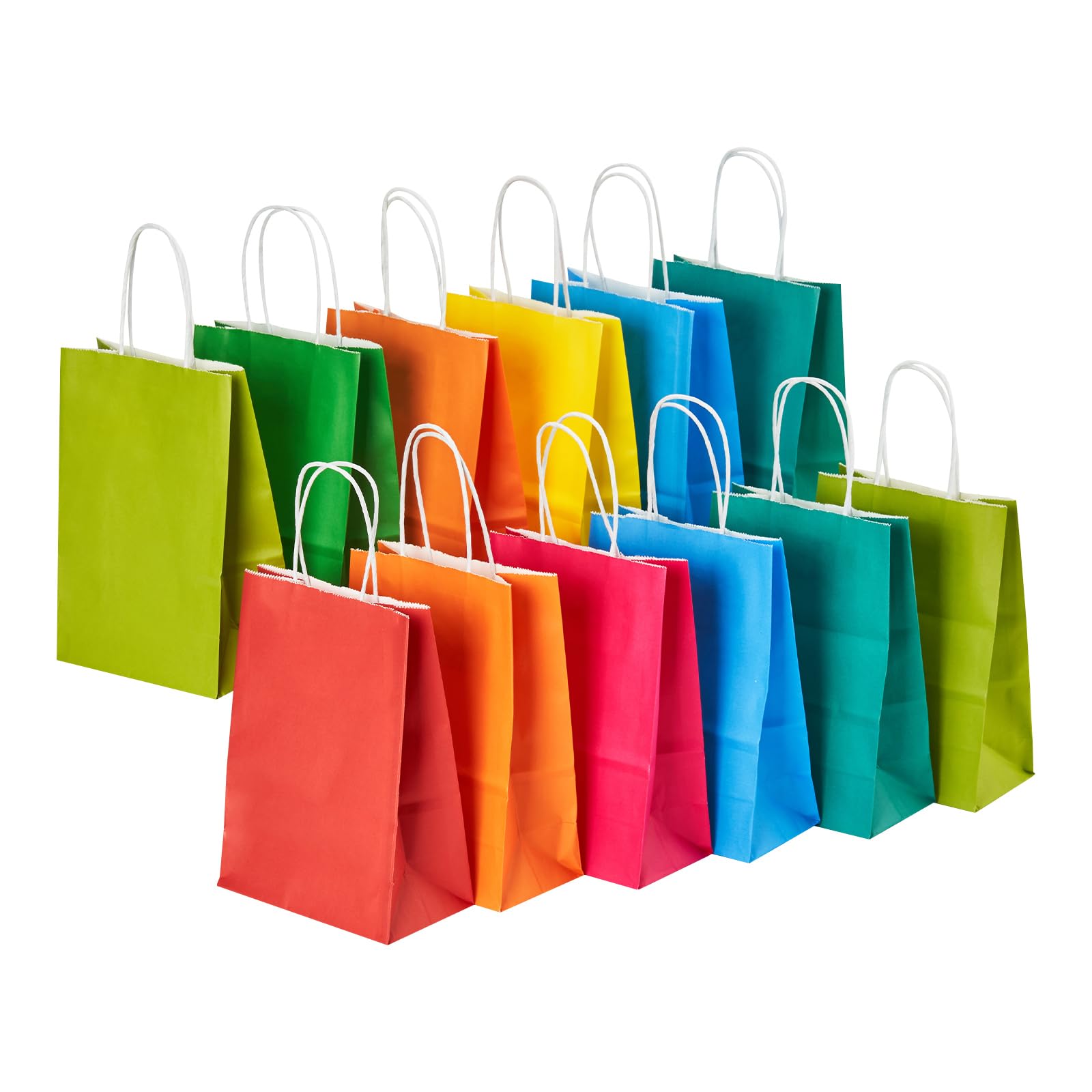Gift Bags with Handles 32 Pack 5.8x3.2x8.25 in, Small Paper Bags - Product Imagery