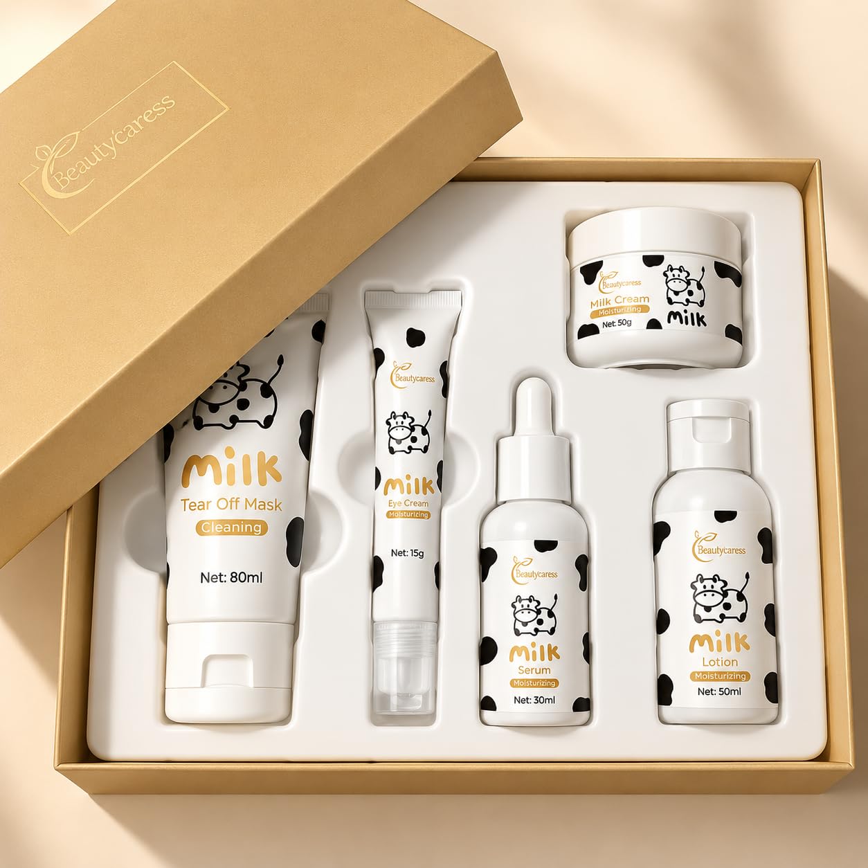 5 Piece Milk Face Skin care Kit for Teens - BEAUTYTURESS