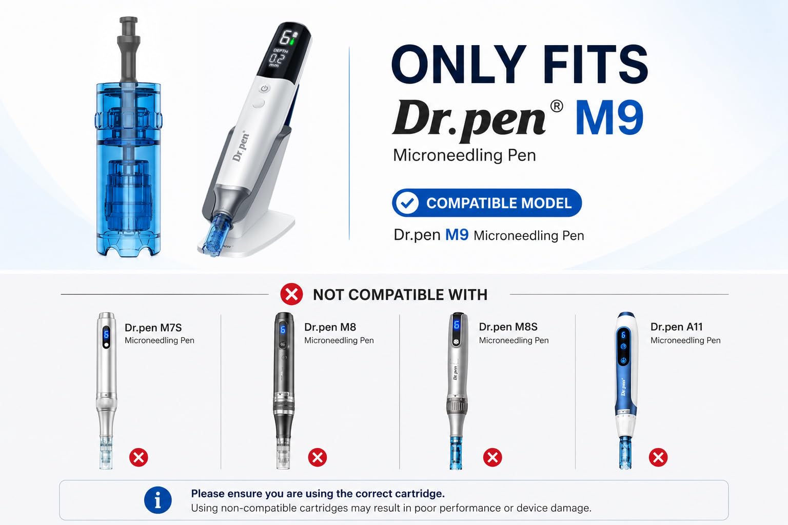 Dr pen Microneedling Pen Cartridges For Dr pen M9 For Home - Dr.pen Official Imagery - 3
