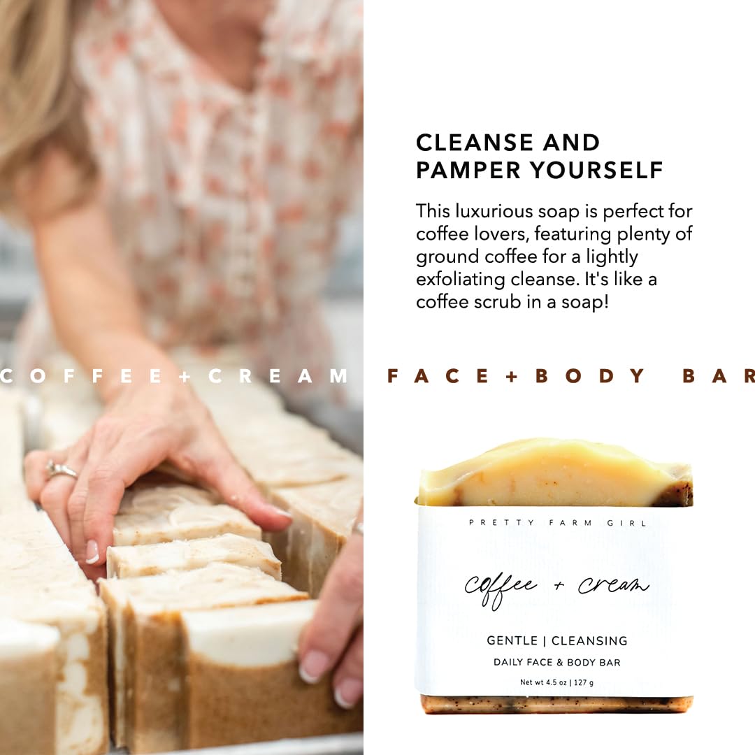 Pretty farm girl Coffee & Cream Beef Tallow Soap & Goat Milk Soap – Natural - Pretty farm girl Official Product View 4