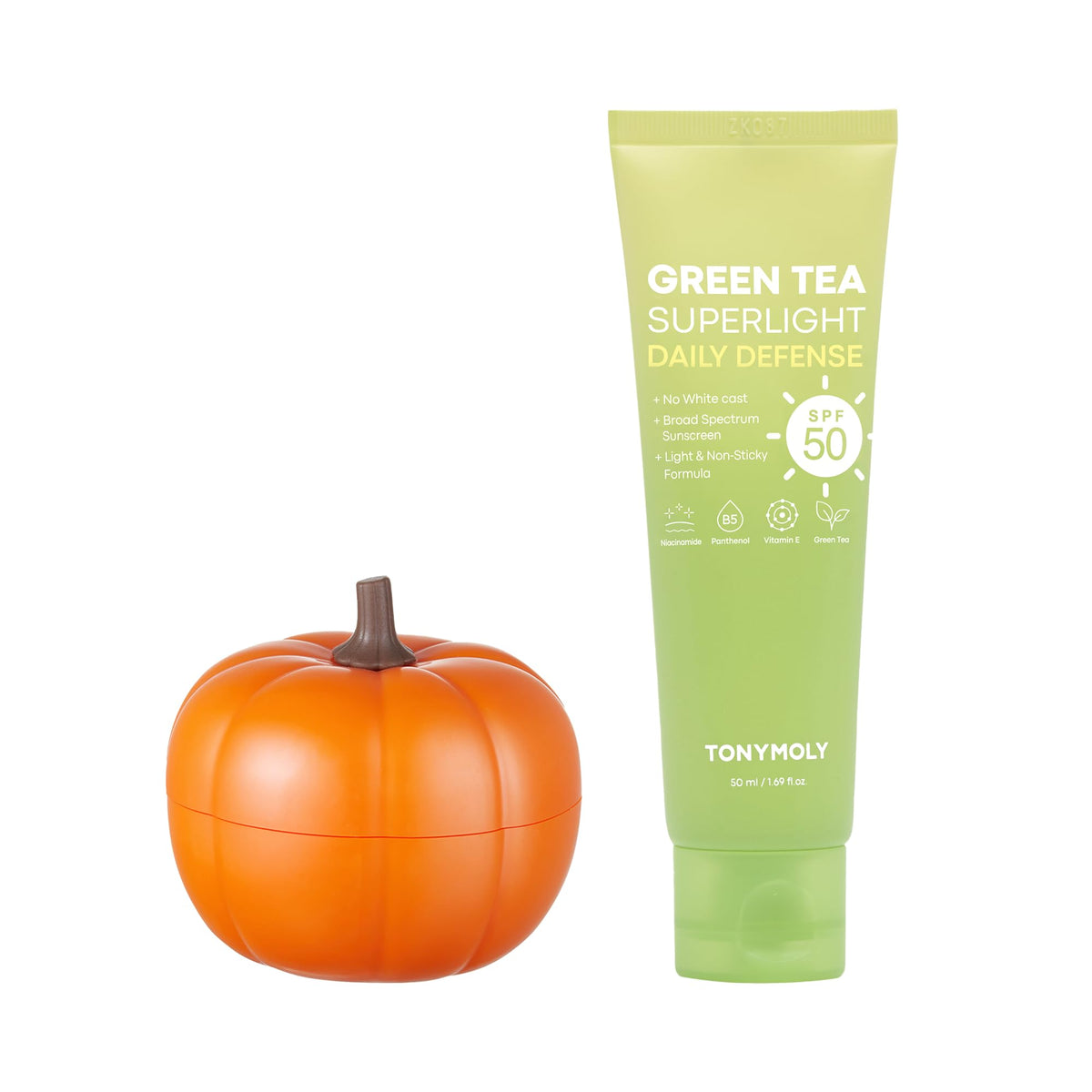 TONYMOLY Green Tea SPF 50 Sunscreen with Plump kin Retinol - Premium Selection Official Imagery - 2