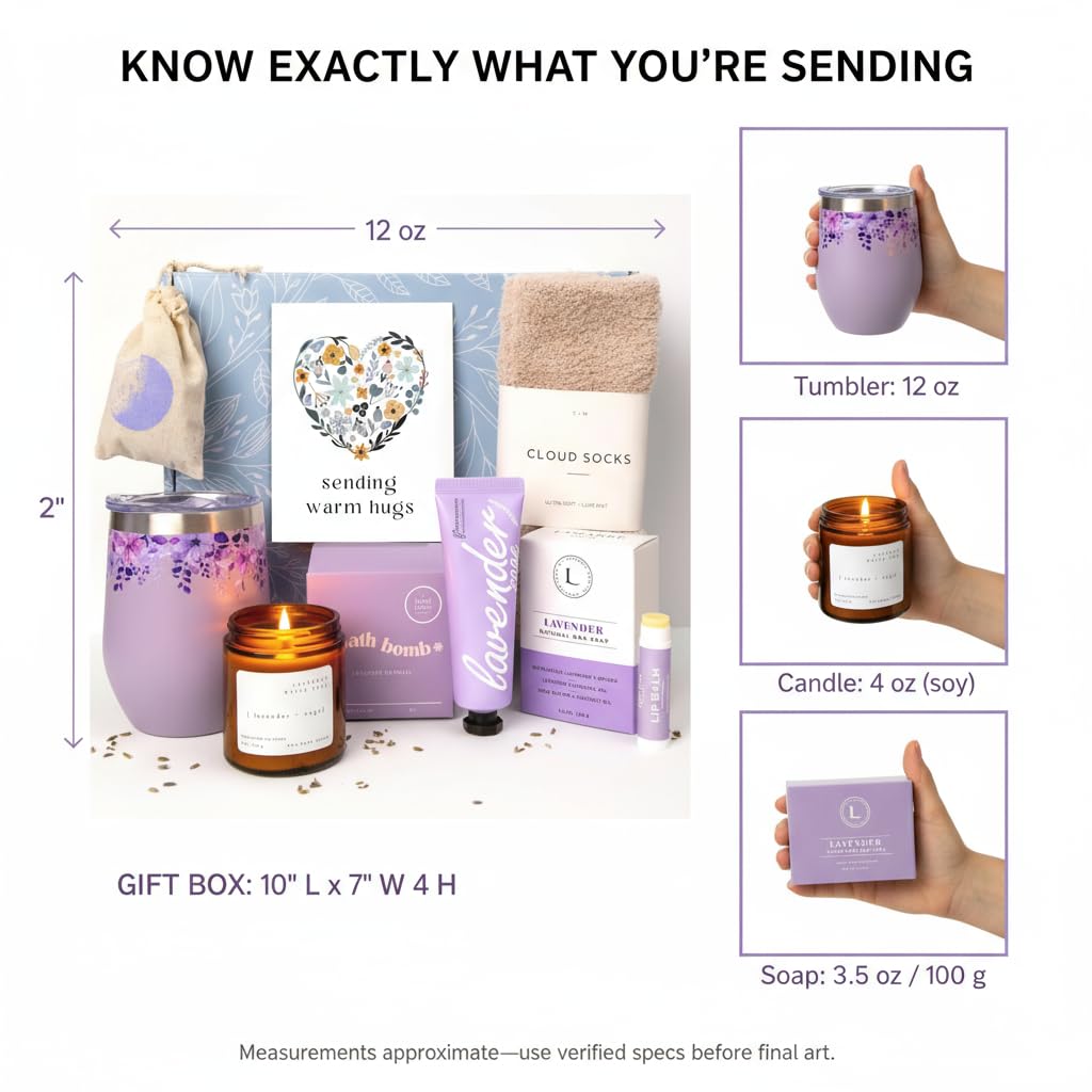 Unboxme Lavender Spa Gift Set for Women Mother s Day Gifts - Unboxme Gifts Official Imagery - 5