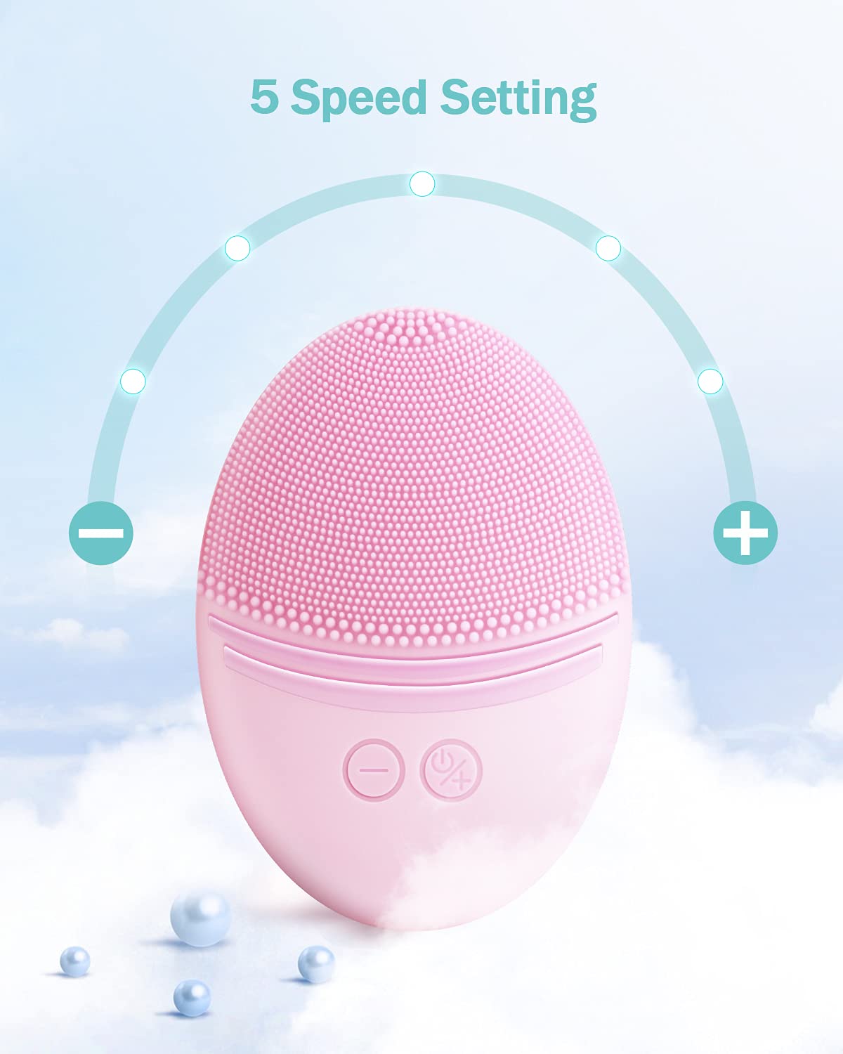 EZBASICS Silicone Facial Cleansing Brush IPX7 Waterproof - EZBASICS Official Imagery - 7