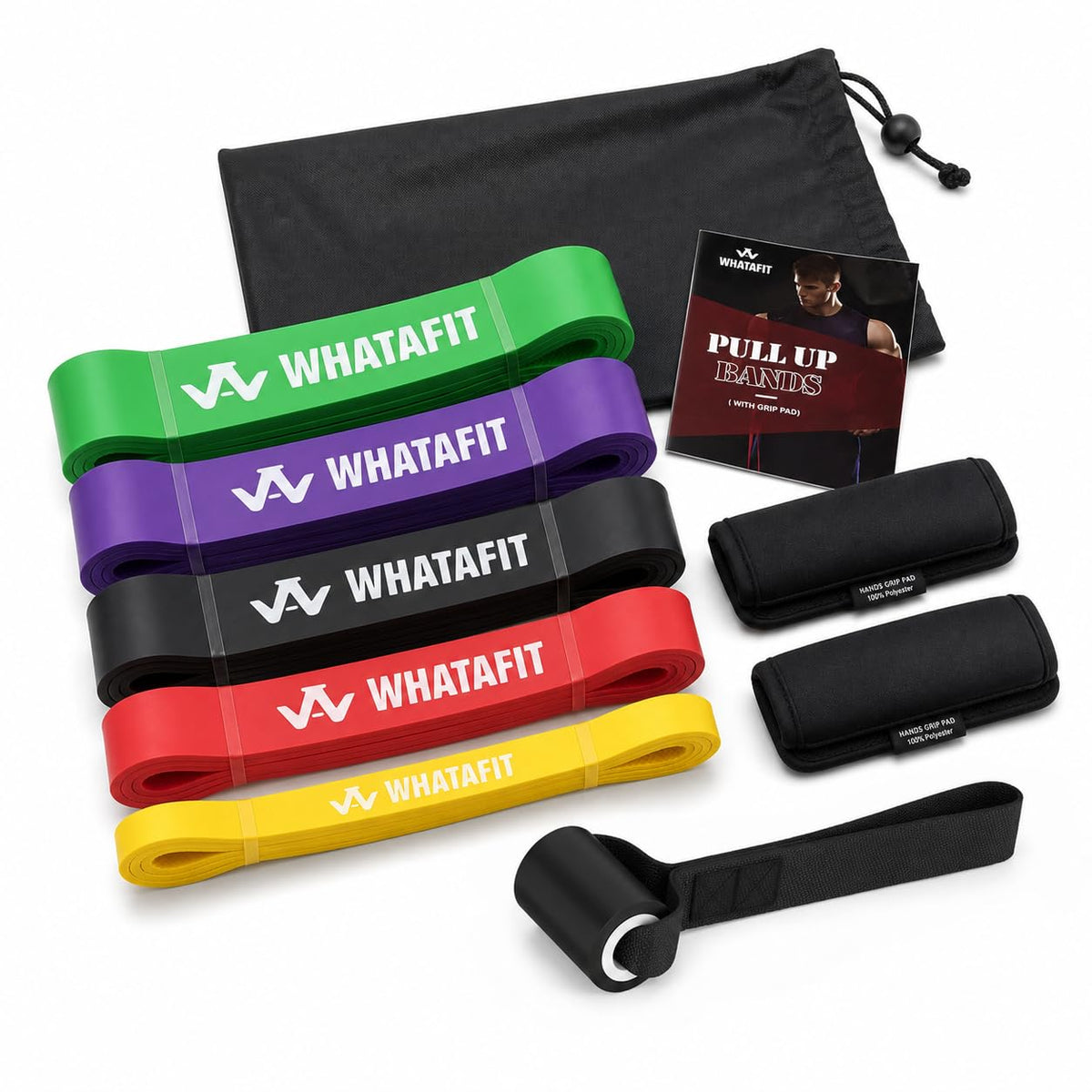 WHATAFIT Resistance Bands 5 Level Pull Up Assistance Bands - WHATAFIT Official Imagery - 2