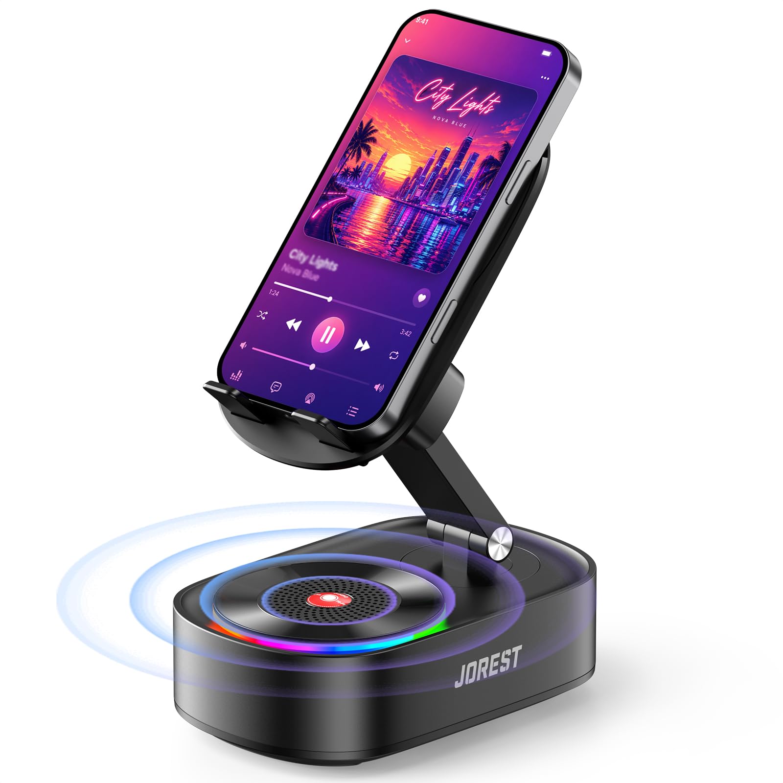 Jorest Wireless Induction Speaker, Phone Speaker Amplifier with B by Jorest - Angle View 1