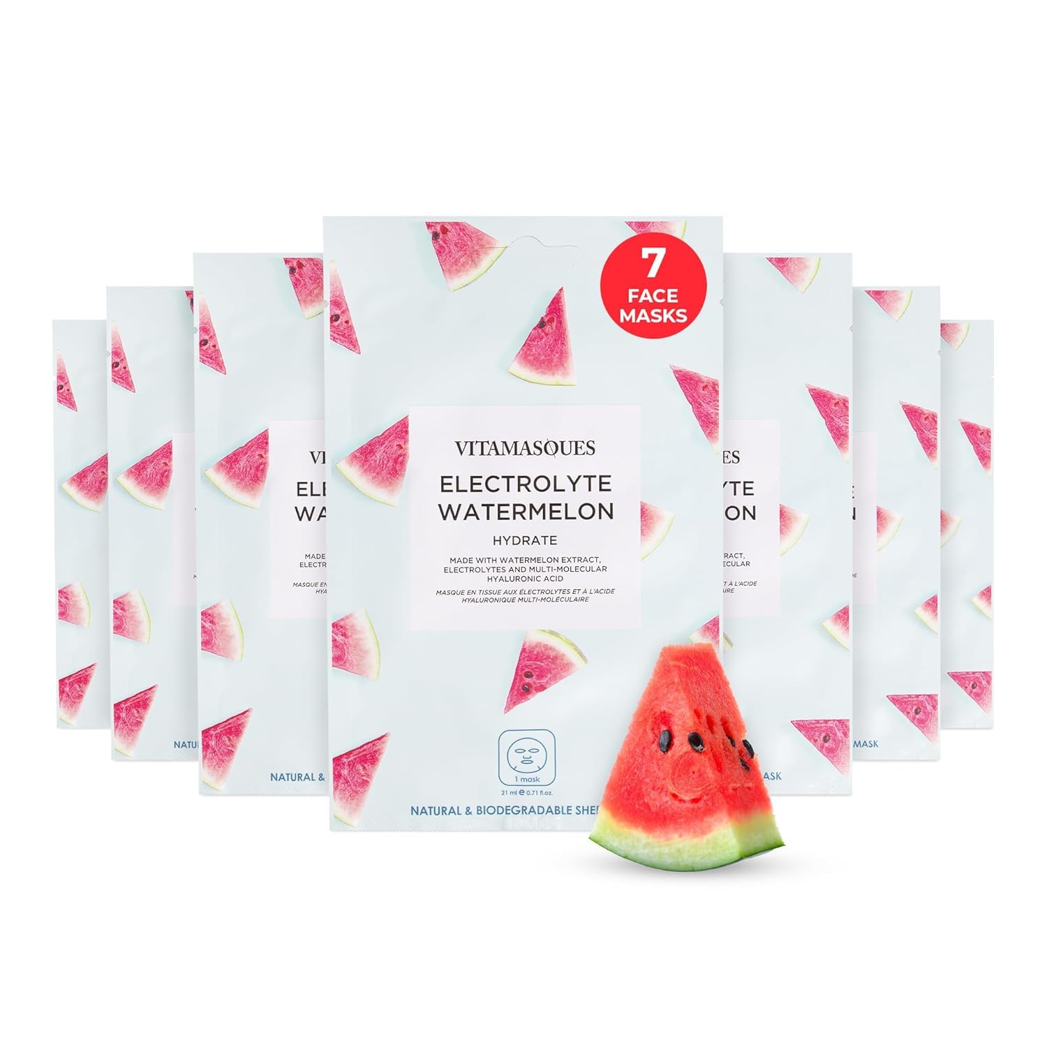 Vitamasques Korean Face Mask Set, 7-Pack Juicy Collection - Vitamasques