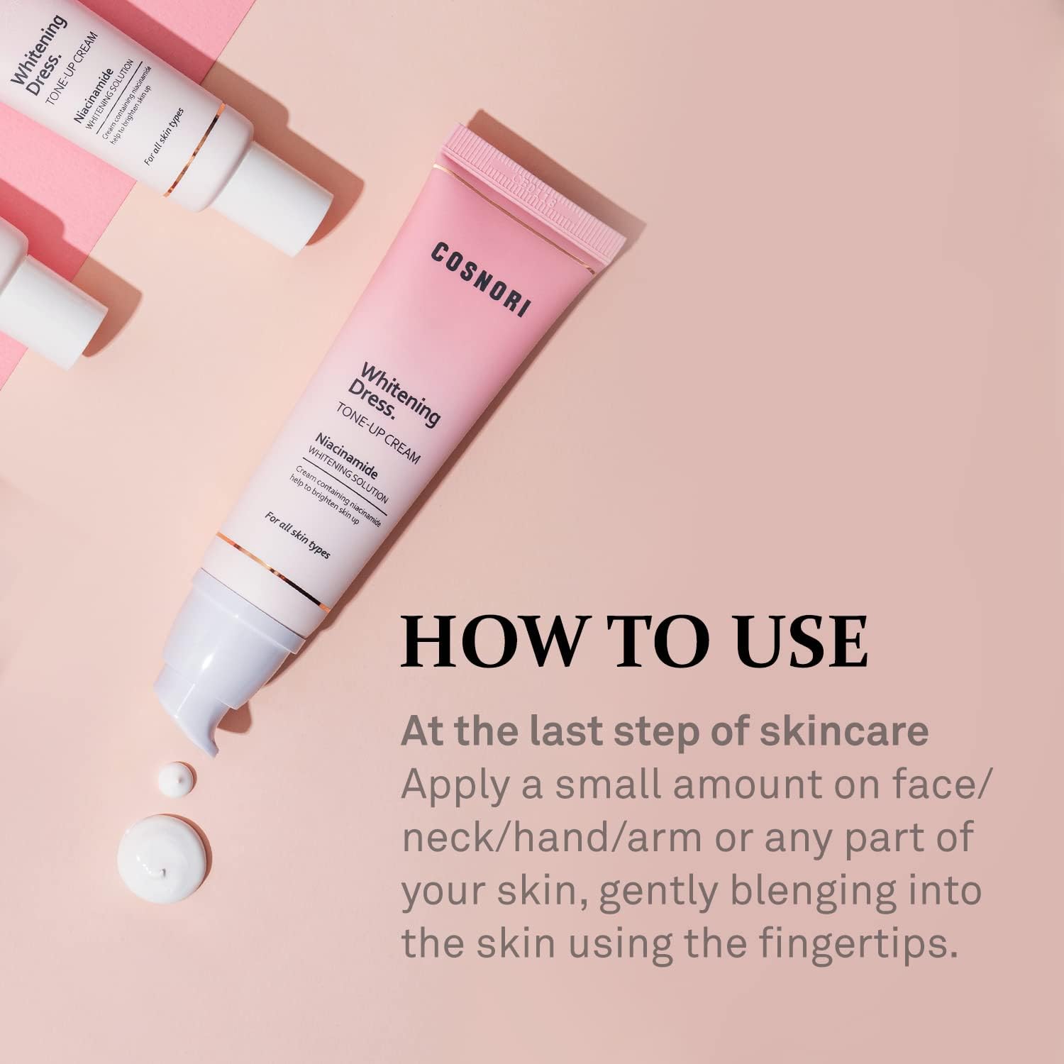 COSNORI W. Dress Tone-up Cream -Quick Skin Tone Balancer – Evens Out Complexion - No Makeup Natural Look - Long-Lasting Hydrating & Sebum Control Face and Body – Vegan, No Animal Tested – 1.7 fl. oz. - COSNORI Official Product View 9