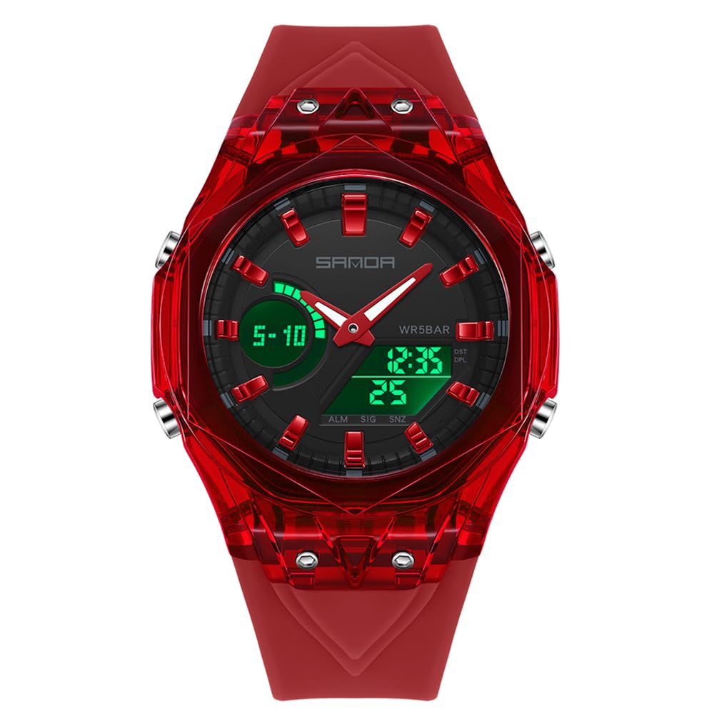 FANMIS Unisex Analog Digital Dual Display Watch Outdoor - FANMIS Official Imagery - 3