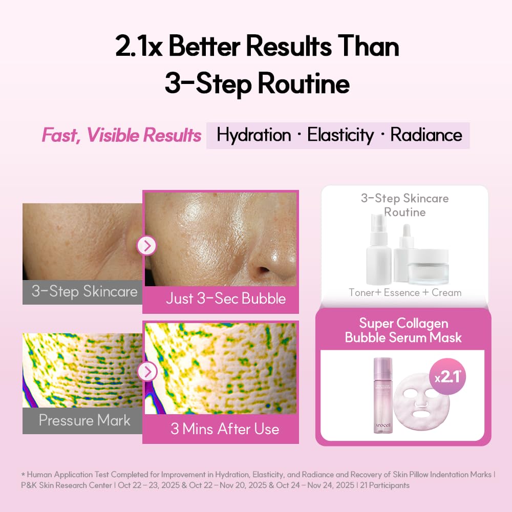 AROCELL Super Collagen Bubble Serum Mask - AROCELL