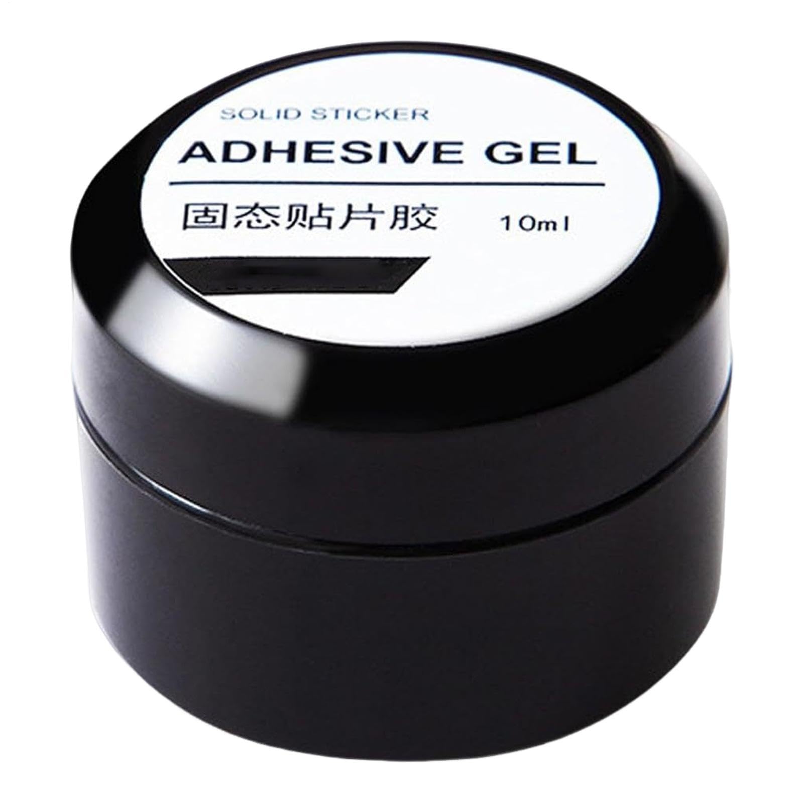 Guyuati Nail Adhesive Gel in 10ml for strong hold on press-on and faux nails, with a clear gel formula for easy application.