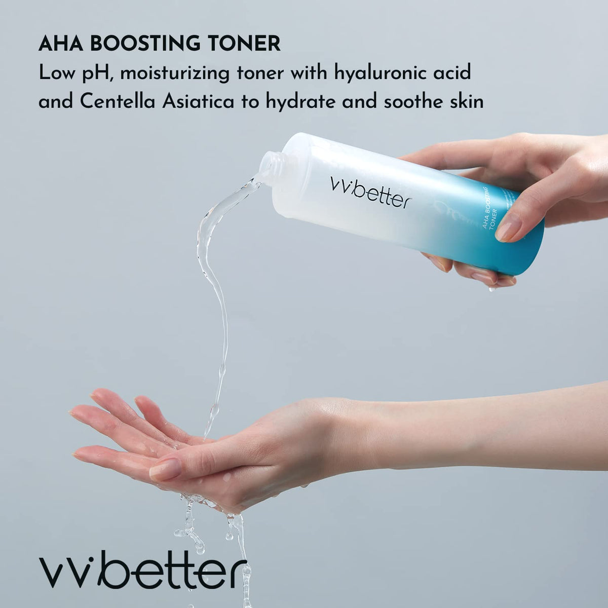 AHA BHA Toner for Face Alcohol Free Korean Exfoliating Toner - VVBETTER Official Imagery - 4