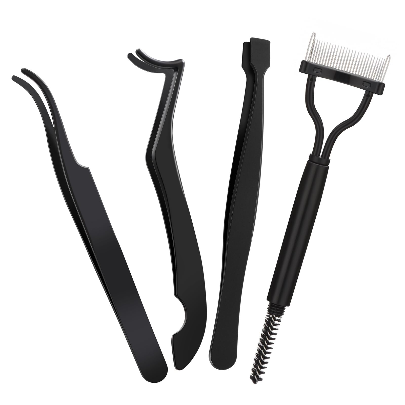 Lash Cluster Tweezer 4 PCS Eyelash Applicator Tweezers Lash - ekysso Official Product Imagery - 4