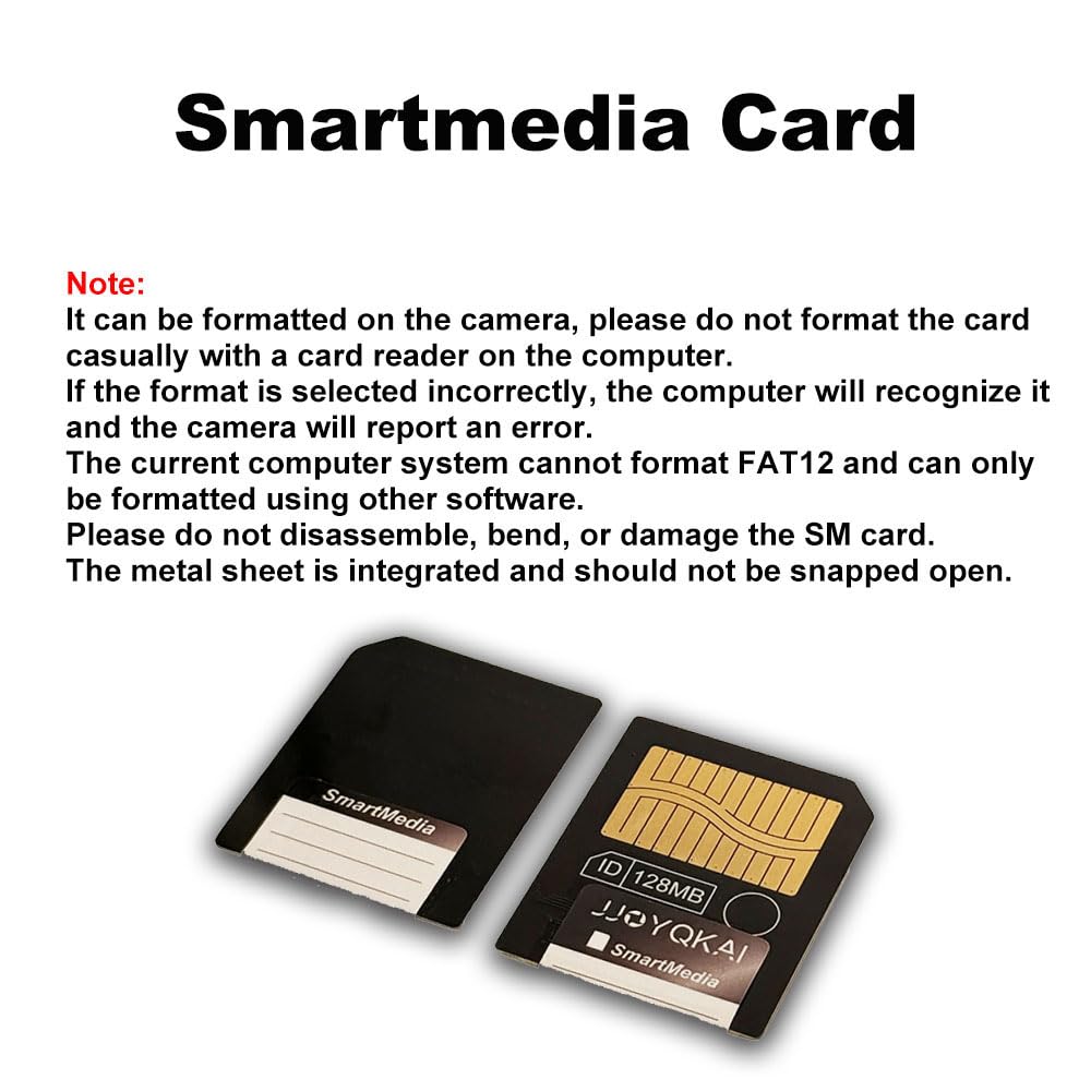 JJOYQKAI SmartMedia Card 128MB SM Memory Card Smart Media Card by JJOYQKAI - Angle View 4