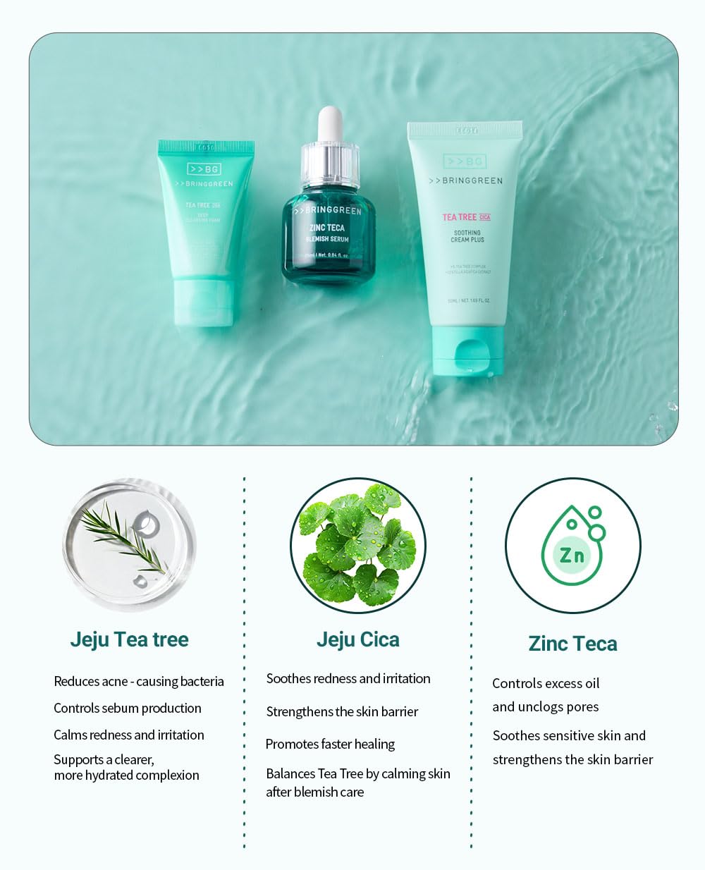 BRING GREEN TEA TREE CICA TRIAL KIT - BRING GREEN