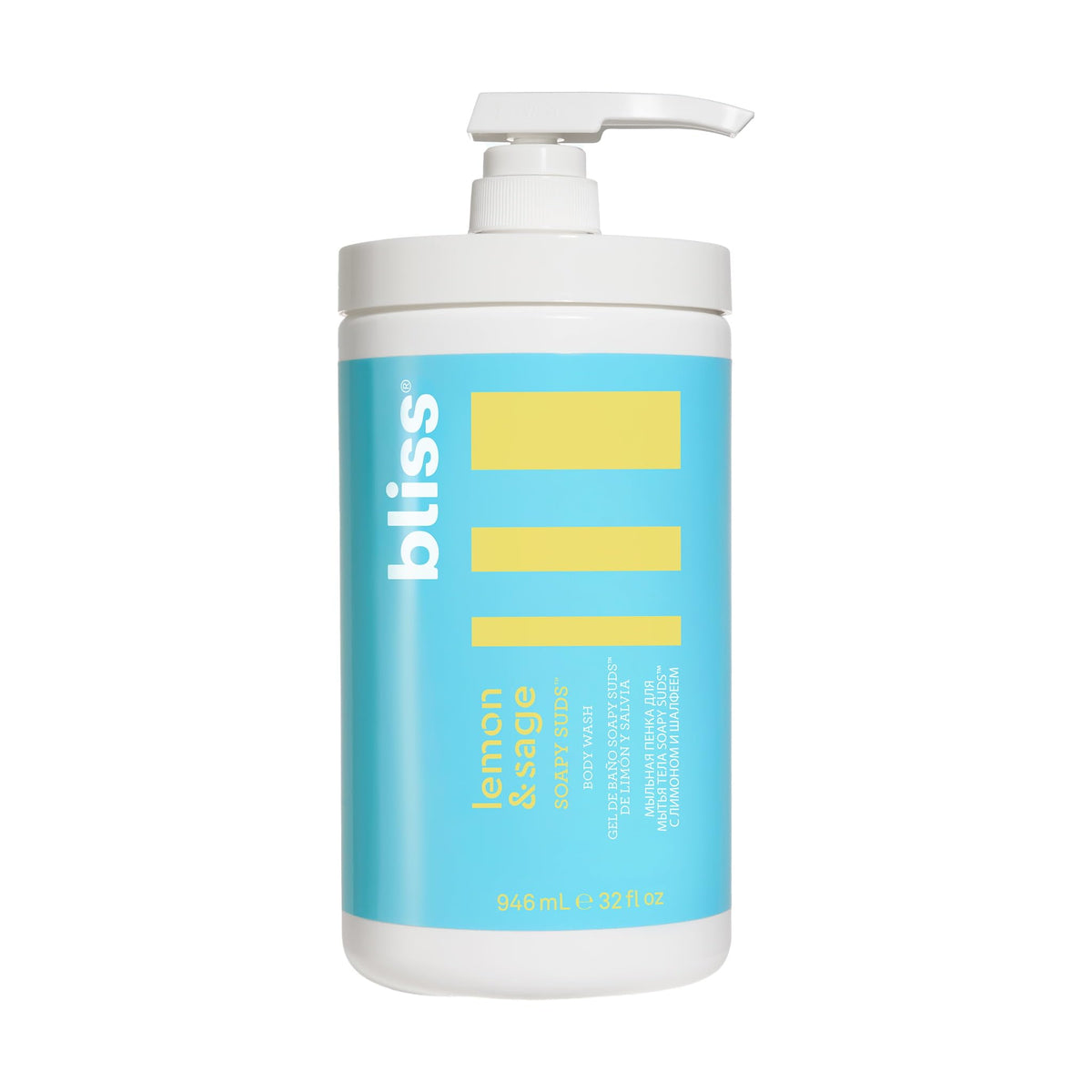 Bliss Soapy Suds Lemon and Sage Body Wash Cleanser - Bliss Official Imagery - 2