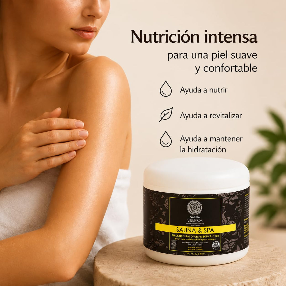 Natura Siberica Sauna SPA Natural Rich Daurian Body Butter - Natura Siberica Official Imagery - 3
