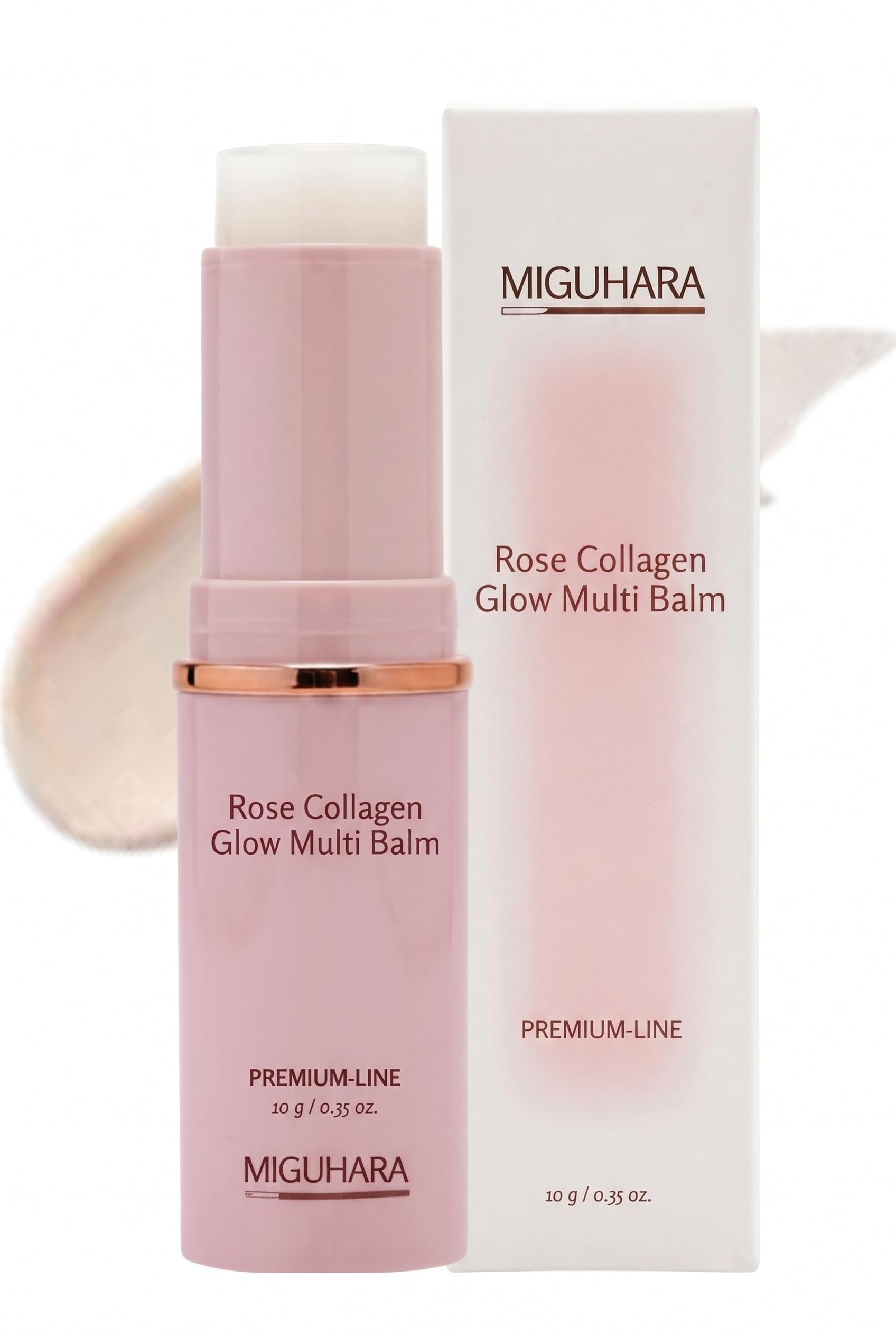 MIGUHARA Rose Collagen Glow Multi Balm Stick - Reallagen EX - Product Imagery