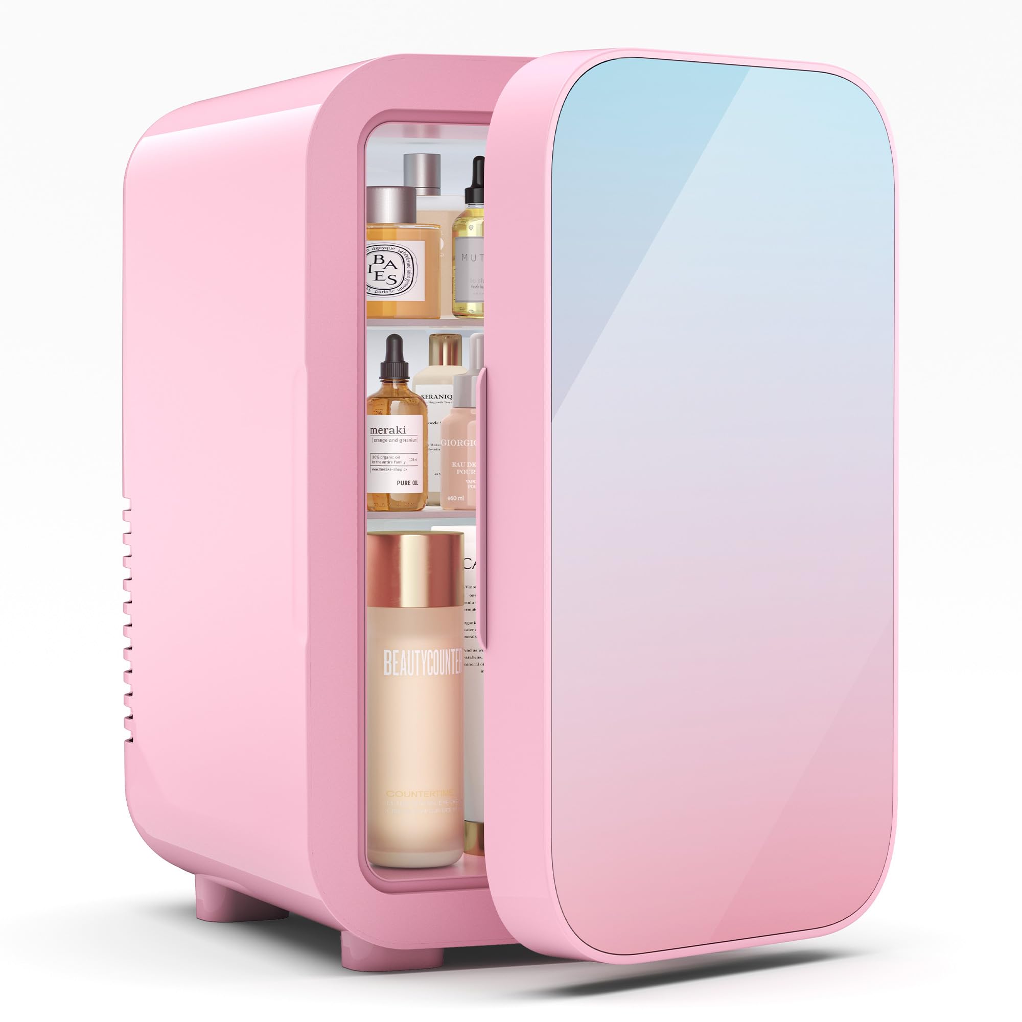 Mini Fridge, 6 Liter/8 Can Skincare Fridgefor Skin Care, - Product Imagery