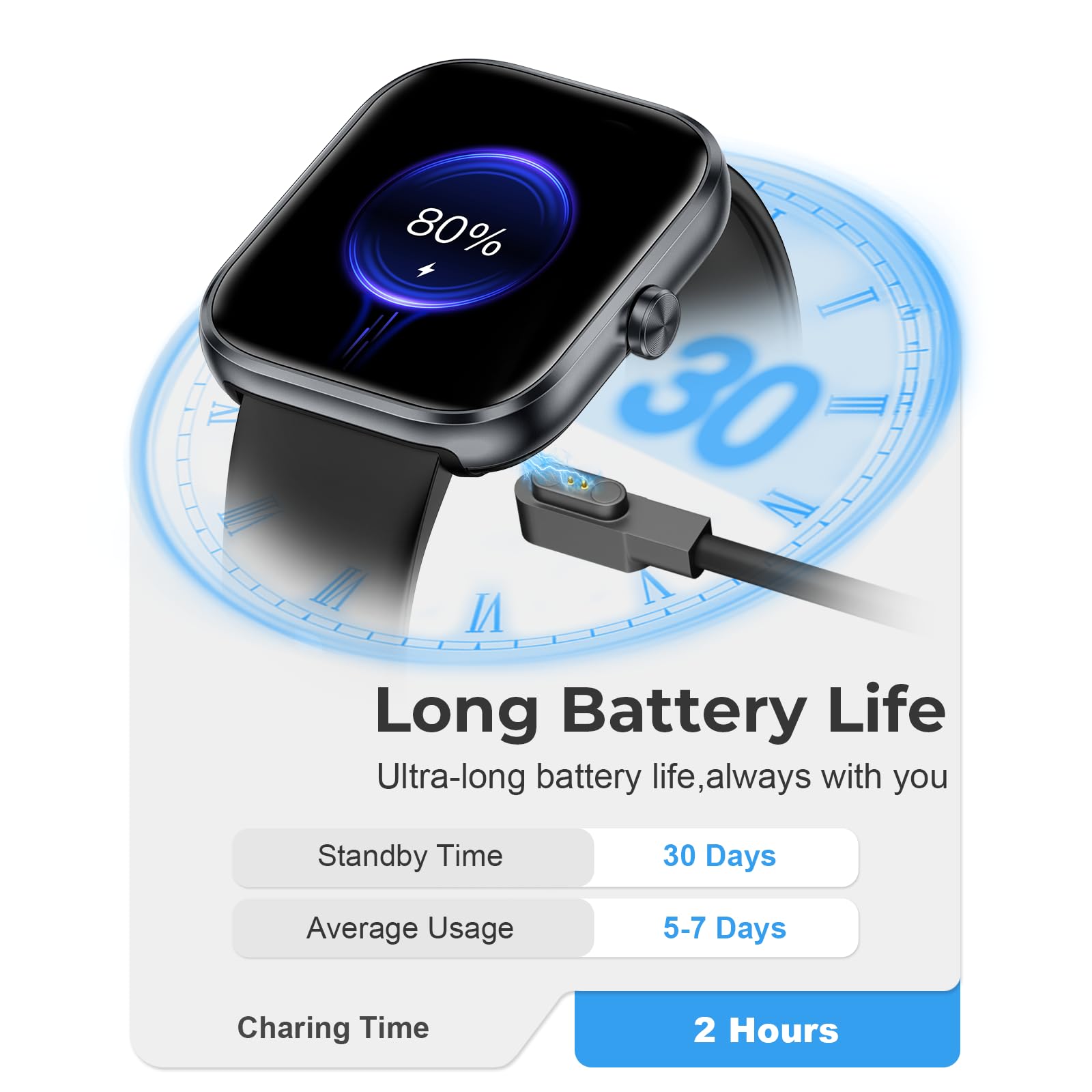 MFVLP Smart Watch for Men, Bluetooth Call, 1.83" Fitness Watch for And - View 5