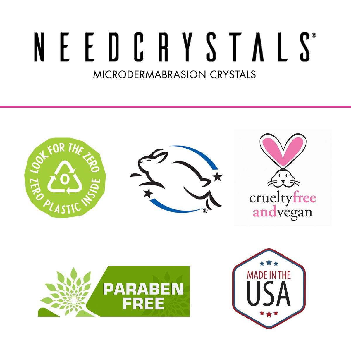Microdermabrasion Crystals for Machines, All-Natural Facial - NeedCrystals