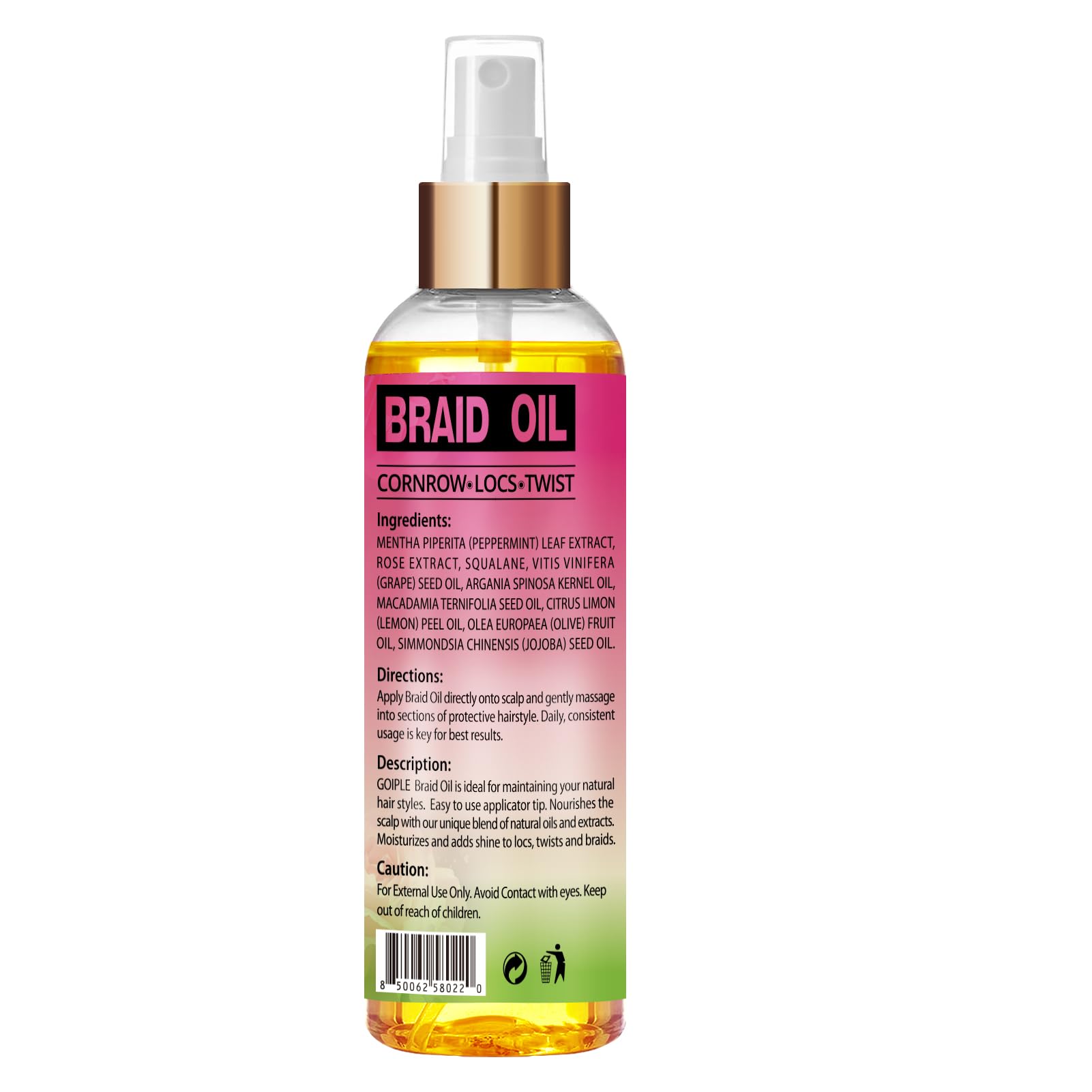 Goiple Braid Oil for Soothes Moisturizes Dry & Itchy Scalp - Braid Care for - Goiple Official Product View 9