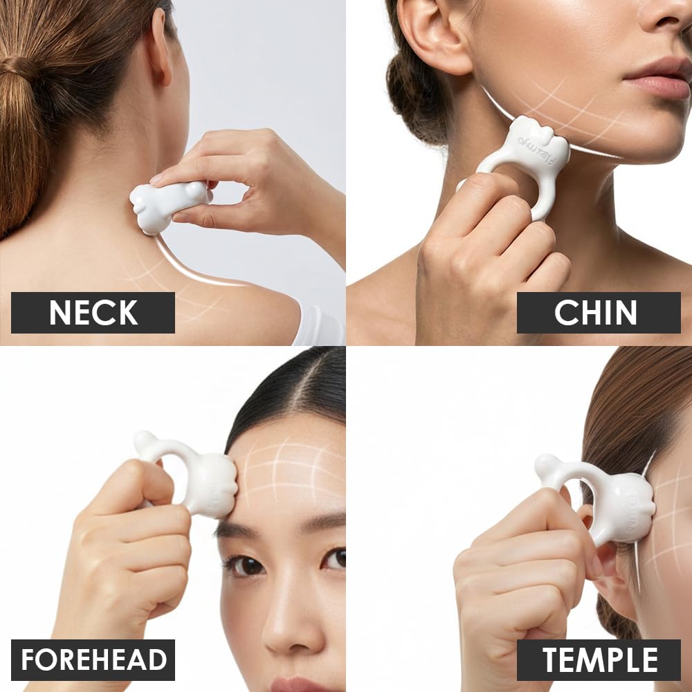 Ceramic Ring Mini Gua Sha Fascia Tool Face for Lift Korean - Flexmyo Official Imagery - 4