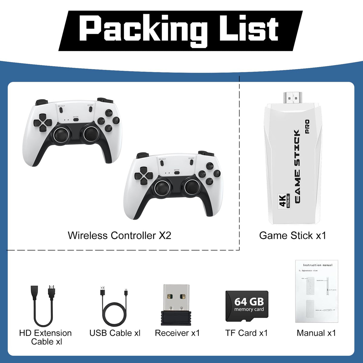 New Retro Game Console Classic Video Games with 4K HDMI 20 - Plestudent Official Imagery - 7