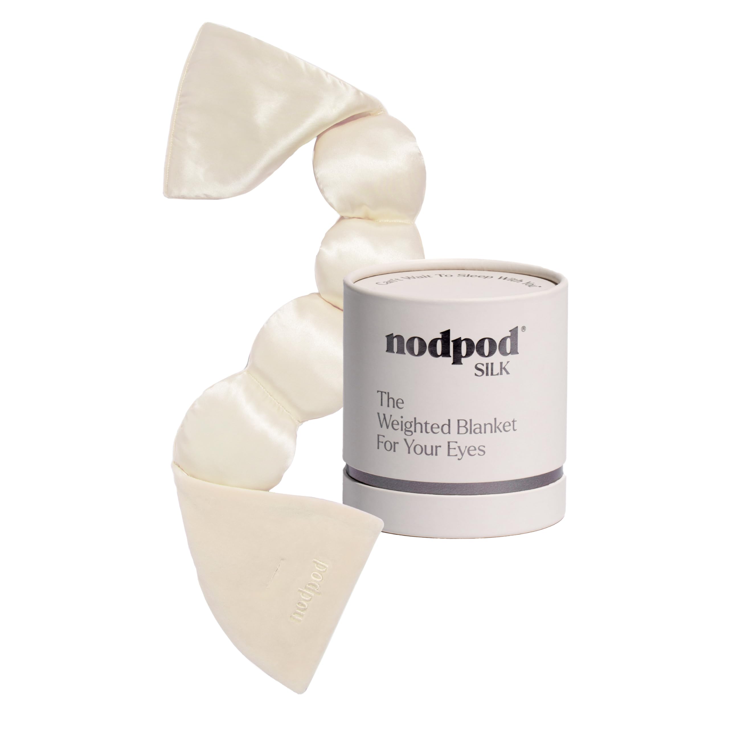 nodpod Mineralized Silk Gentle Pressure Sleep Mask, Weighted Eye Mask - nodpod Official Product View 10
