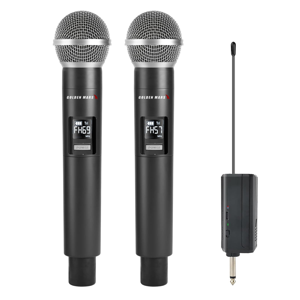 Wireless Microphones with 2 4GHz AI Auto Connection for - GOLDEN MARS Official Imagery - 1
