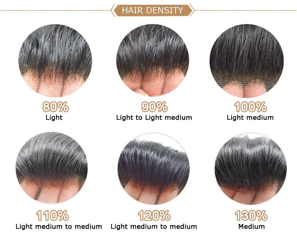 SINGA HAIR men's Swiss lace toupee wig made of human hair, 6x9 inch lace base, natural hair color, close-up view