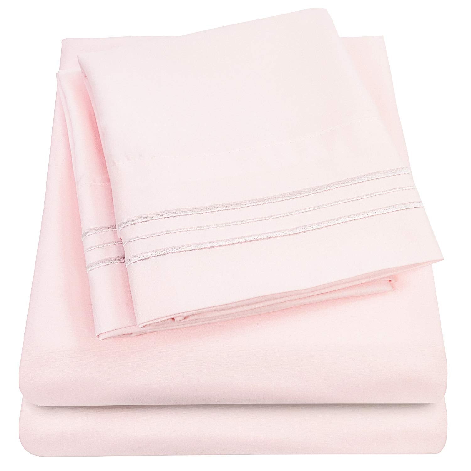 1500 Supreme Collection Queen Sheet Sets Pale Pink - Luxury - Product Imagery