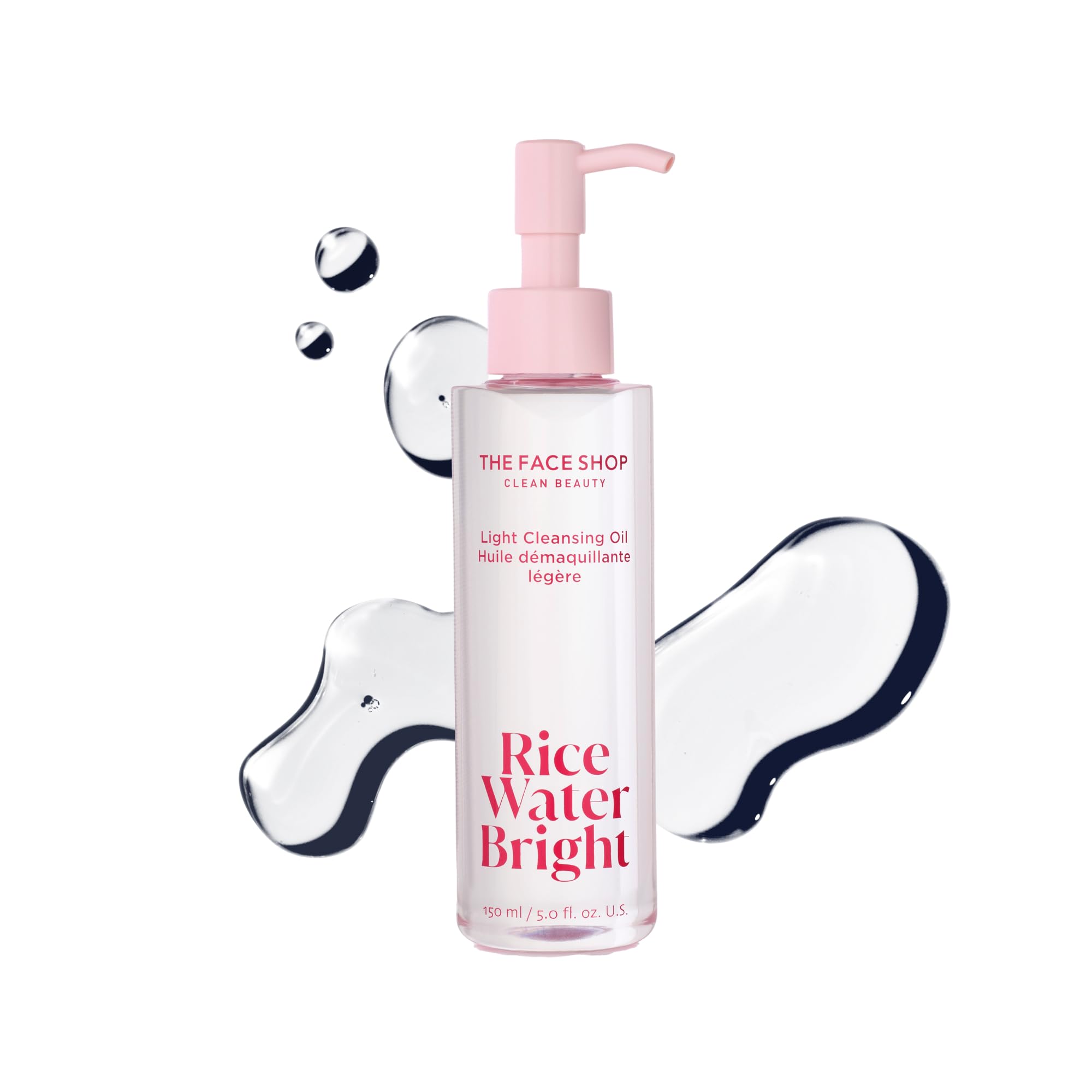 The Face Shop Rice Water Bright Light Facial Cleansing Oil, - The Face Shop