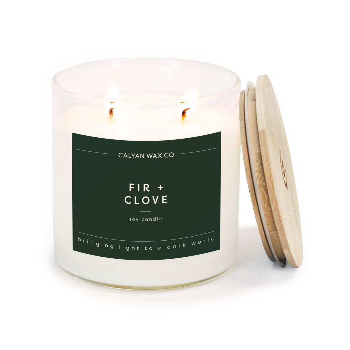 Fir Clove 2 Wick Scented Candle - Calyan Wax Co. Official Imagery - 1
