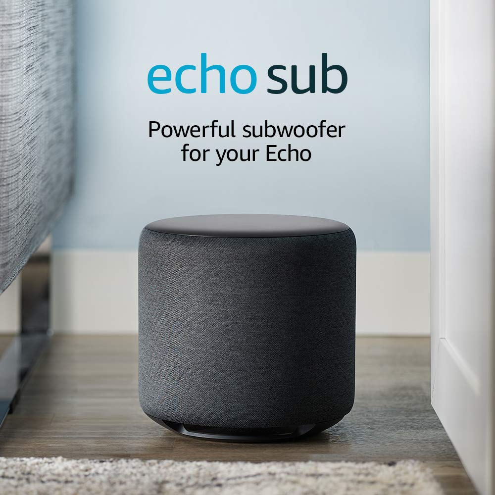 Amazon Echo Sub, Powerful subwoofer for your Echo, Requires compa - Amazon Official Product View 1