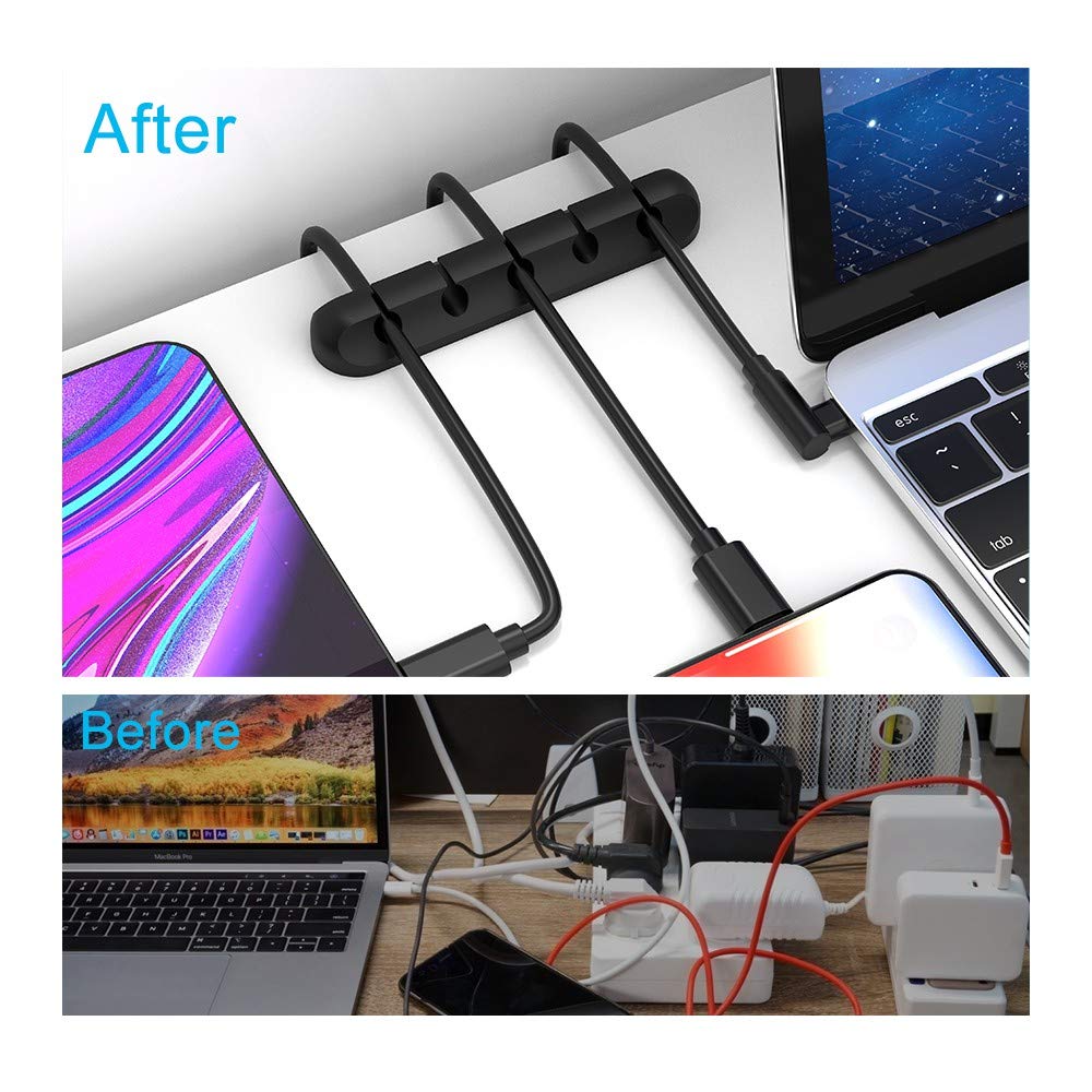 INCHOR Cord Organizer for Desk, Cable Organizer Cable Clips Holde - INCHOR Official Product View 3