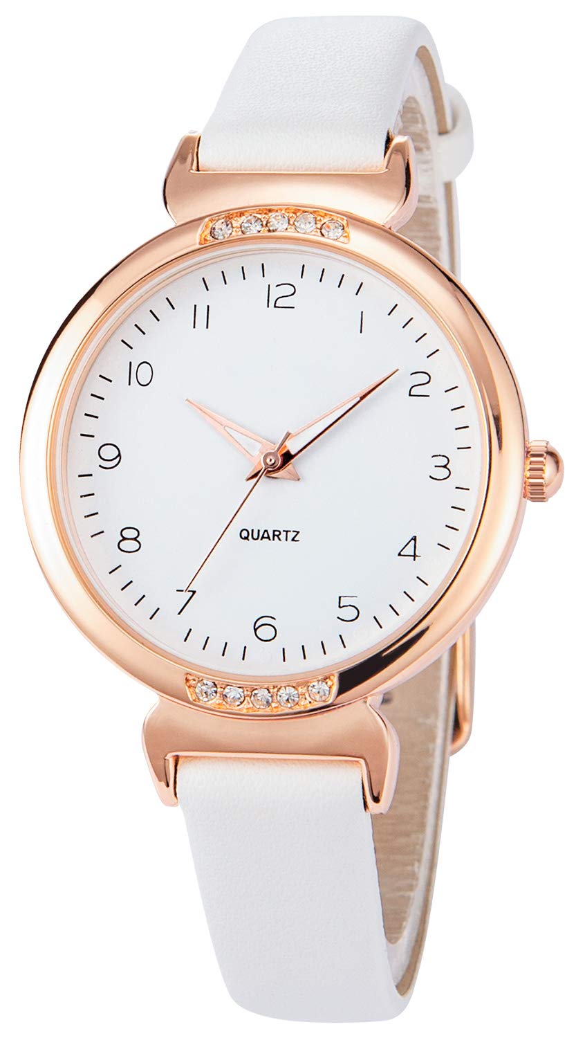 NUOVO Women's Silicone Sports Watch - Crystal Accented Leather - Product Imagery