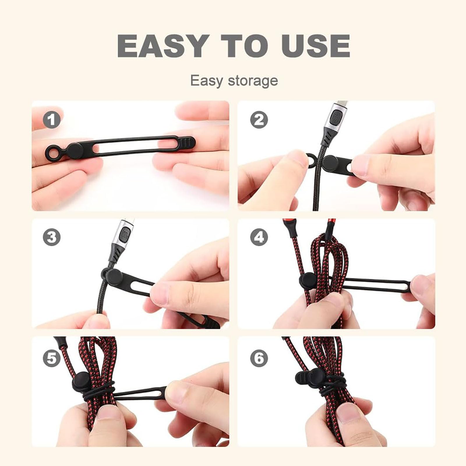 PUSKIU Data Cable Organizer, 2026 Upgrade Silicone Headphone Organizer - View 4