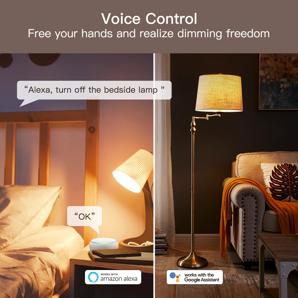 Alexa Smart Dimmer Plug Treatlife Plug in Lamp Dimmer Switch - TREATLIFE Official Imagery - 5