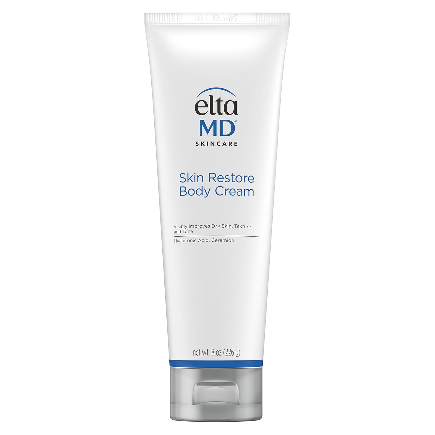 Elefair EltaMD Skin Restore Body Cream fragrance-free lotion with hyaluronic acid, moisturizing and soothing for healthy skin.