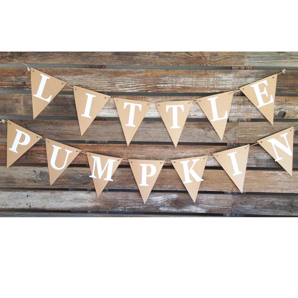 Little Pumpkin Banner for First Birthday or Baby Shower - Product Imagery