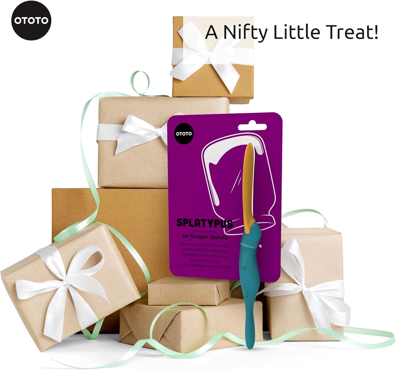 OTOTO Splatypus Jar Spatula for Scooping and Scraping - Unique Fun Coo - View 6