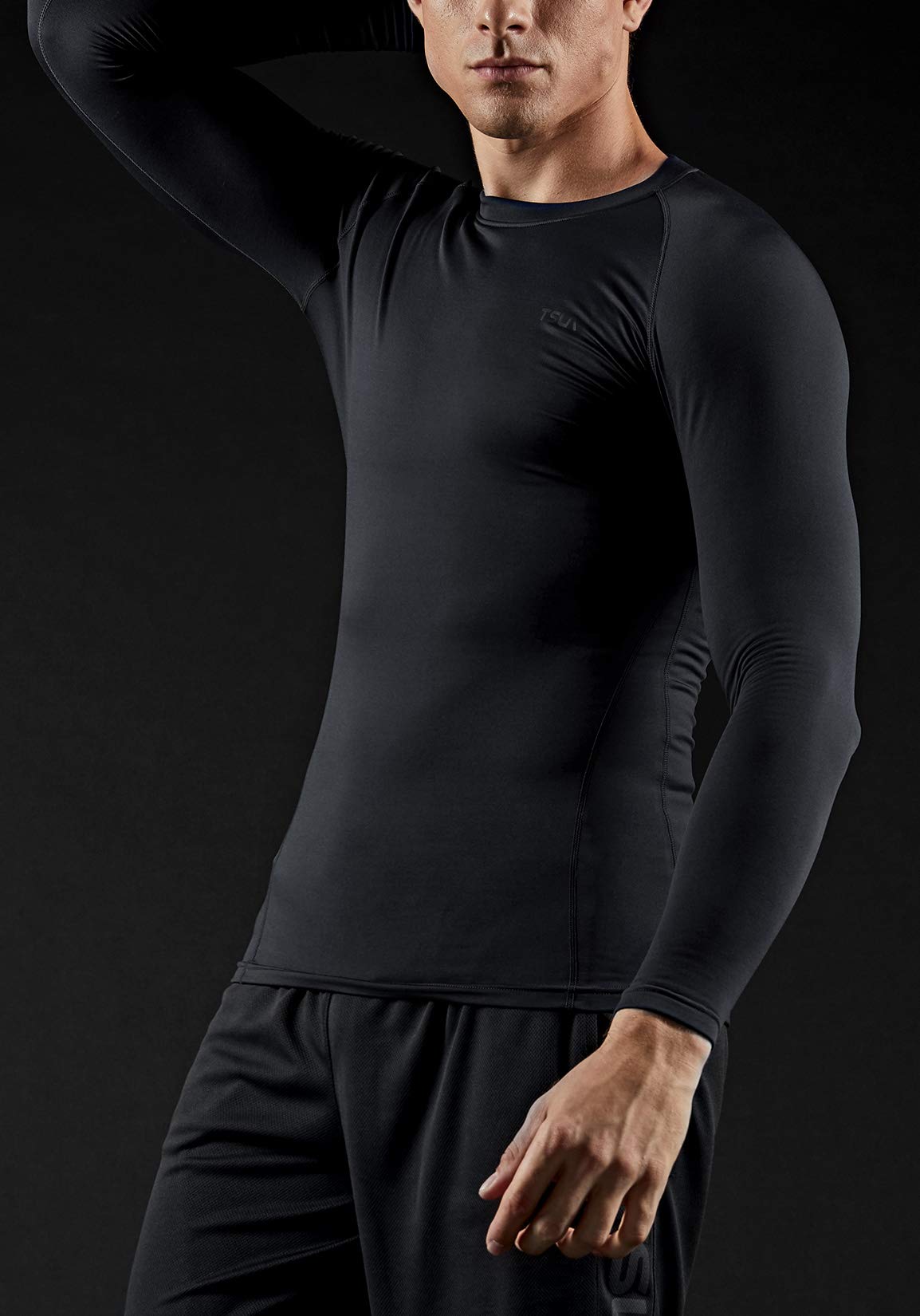 TSLA Men s Thermal Long Sleeve Compression Shirts Athletic - TSLA Official Imagery - 4