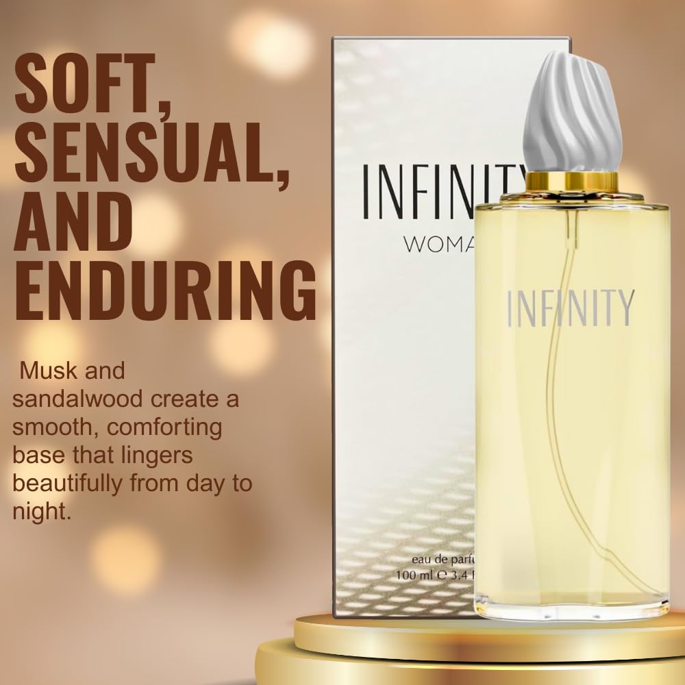 Sandora Fragrances women's perfume inspired by a renowned scent, 3.4 fl oz bottle, elegant glass design with floral accents.