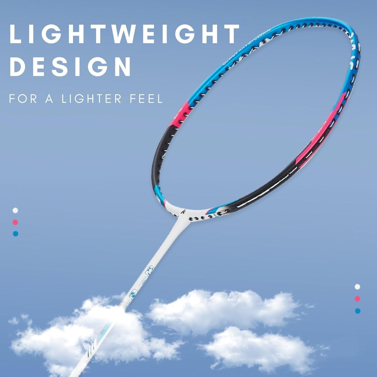 Vicleo Kawasaki badminton rackets with graphite shafts, set of 2, professional-grade for competitive play and practice.