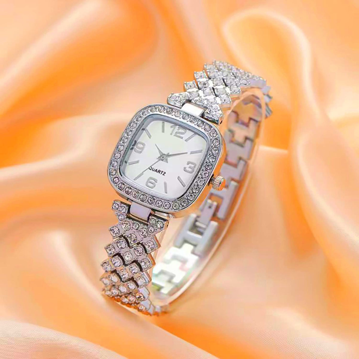 ADSBIAOYE Fashion Luxury Vintage Diamond Square Watch - ADSBIAOYE Official Imagery - 4