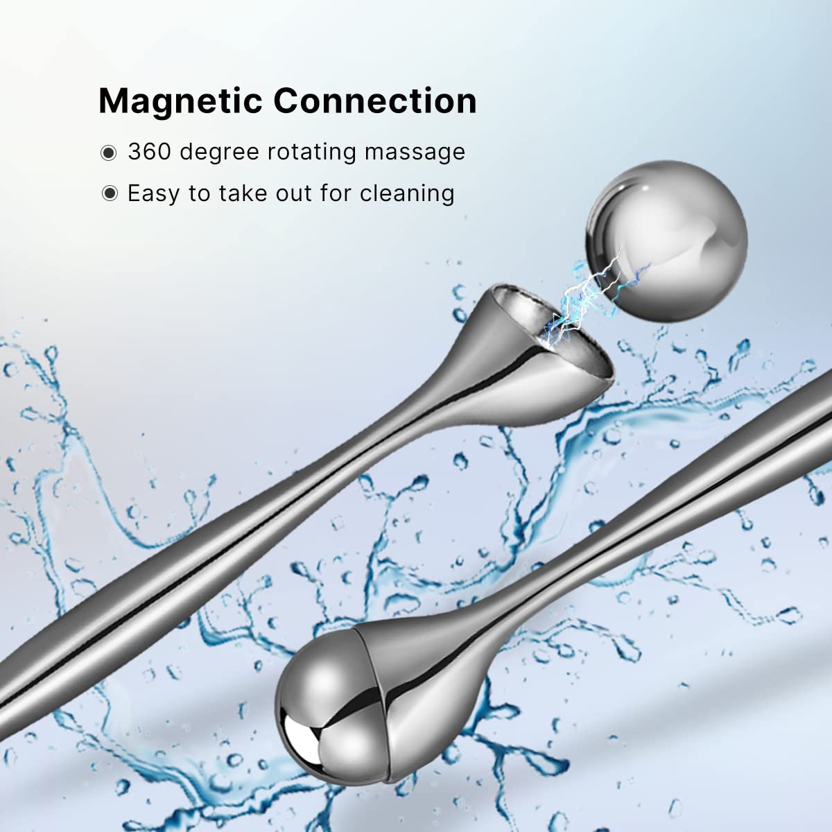 QooWo Eye Roller, Facial Roller Massager - Reduces Puffiness & Dark Circles & Coo - QooWo Official Product View 3