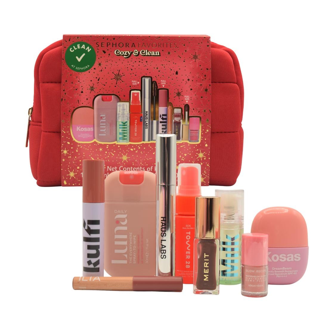 Sephora Cozy Clean Makeup Holiday Gift Set 9 Clean Beauty - SEPHORA Official Imagery - 2
