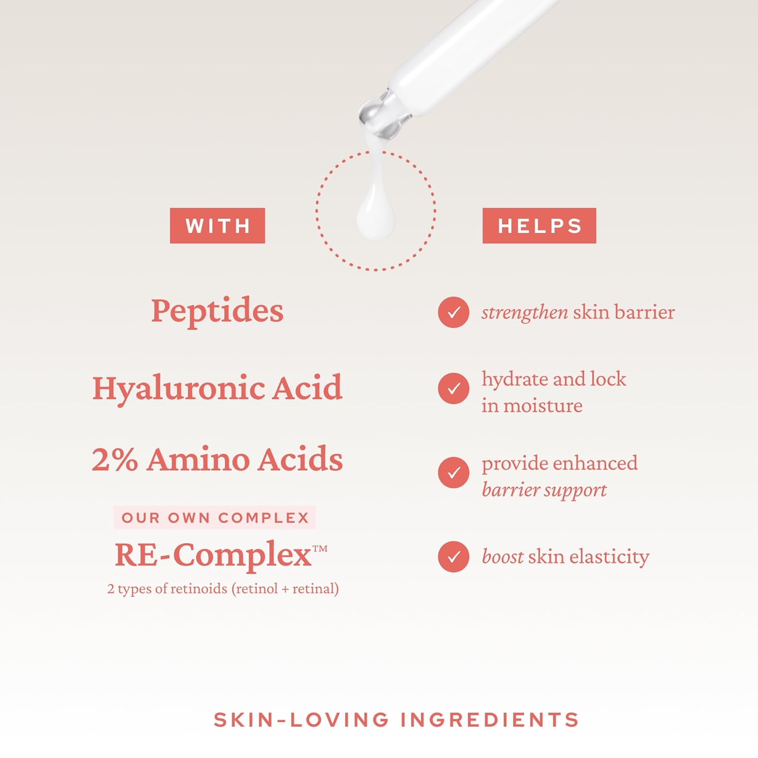belif Retinol & Peptide Super Drops serum in a clear glass dropper bottle, showcasing the skincare product for anti-aging and pore refinement
